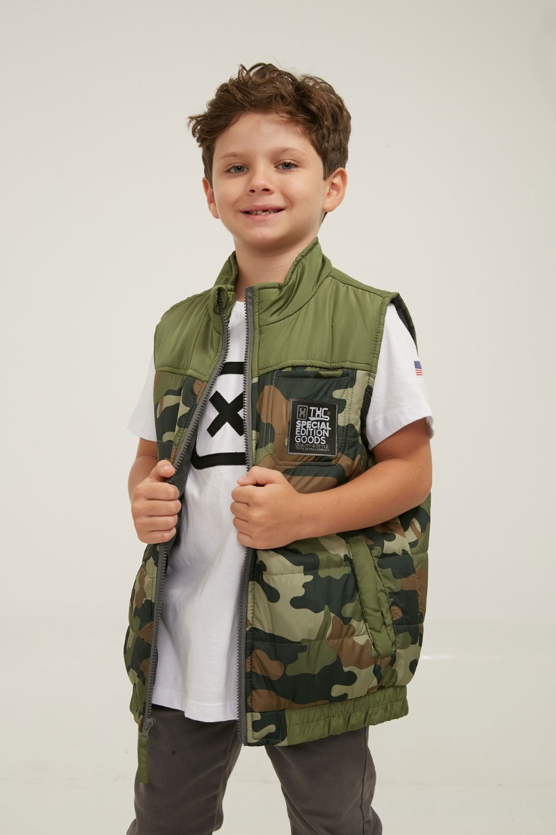 Colete Infantil Camuflado Verde Custom X 1504i Camo.html - TXC